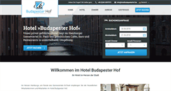 Desktop Screenshot of hotelbudapesterhof.de