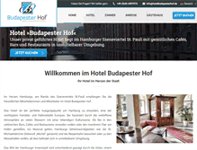 Tablet Screenshot of hotelbudapesterhof.de